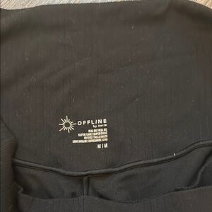 Aerie Black Boot Cut Pants